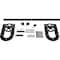 Ekena Millwork Premium Wagon Wheel Horseshoe Barn Door Hardware Set w/ 5' Track for 2 1/4" Doors, Matte Black GB600155H2WMB - alternate 1
